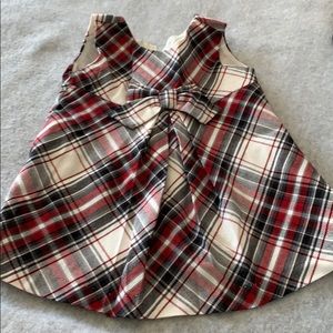 Pleated plaid dress